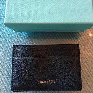 Tiffany & Co leather card case. New